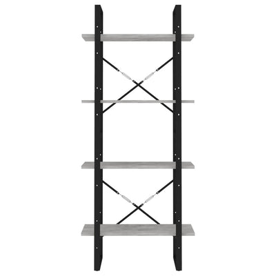 vidaXL 4-Tier Book Cabinet Sonoma Oak 60x30x140 cm Engineered Wood