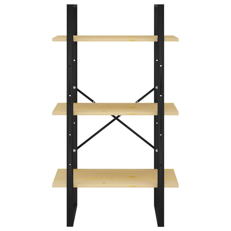 vidaXL Storage Shelf Grey 60x30x105 cm Solid Pine Wood