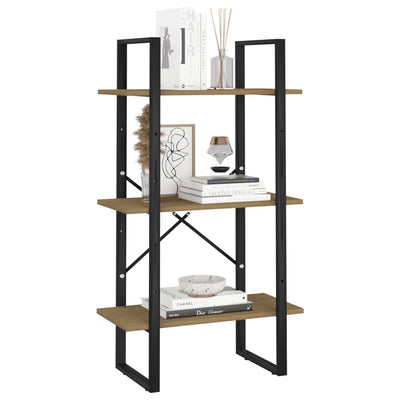 vidaXL Storage Shelf Grey 60x30x105 cm Solid Pine Wood