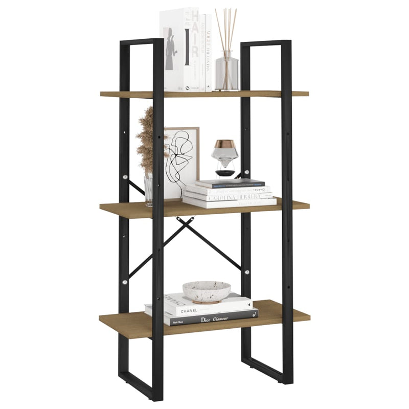 vidaXL Storage Shelf Grey 60x30x105 cm Solid Pine Wood