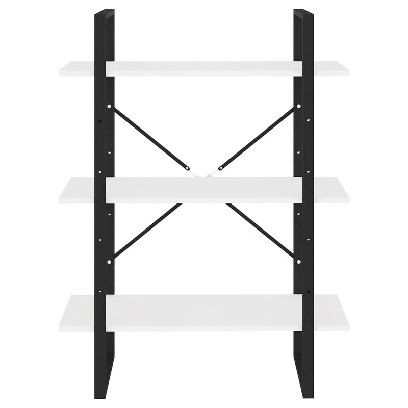 vidaXL Book Cabinet Black 80x30x105 cm Engineered Wood