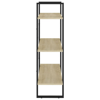 vidaXL Book Cabinet Black 80x30x105 cm Engineered Wood