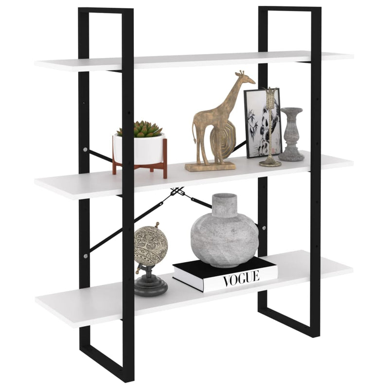 vidaXL Book Cabinet Grey 80x30x105 cm Engineered Wood