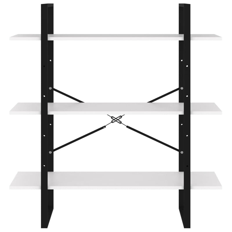 vidaXL Book Cabinet Grey 80x30x105 cm Engineered Wood