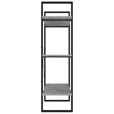 vidaXL Book Cabinet Grey 80x30x105 cm Engineered Wood