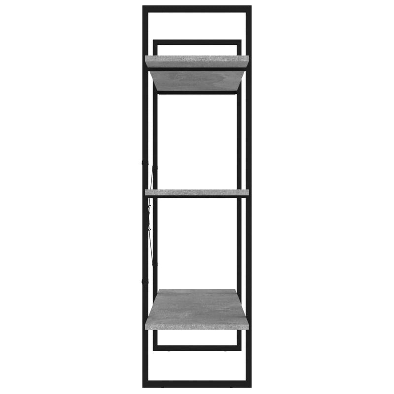 vidaXL Book Cabinet Grey 80x30x105 cm Engineered Wood