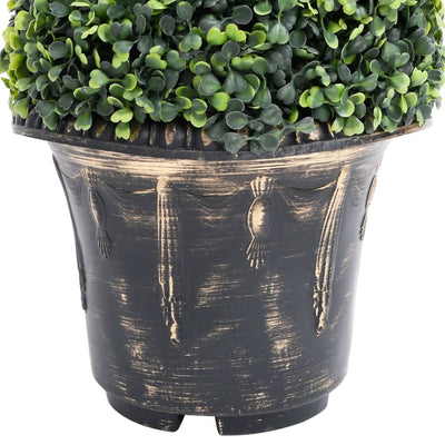 vidaXL Artificial Boxwood Spiral Plant with Pot Green 100 cm