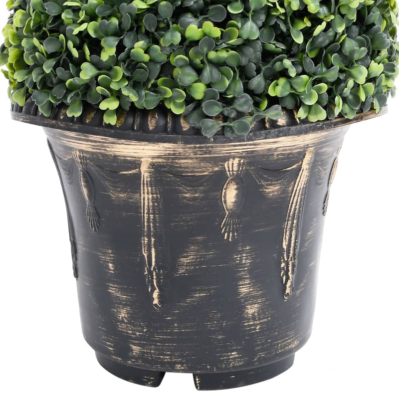 vidaXL Artificial Boxwood Spiral Plant with Pot Green 100 cm