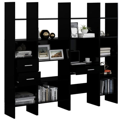 vidaXL 4 Piece Book Cabinet Set Sonoma Oak Engineered Wood