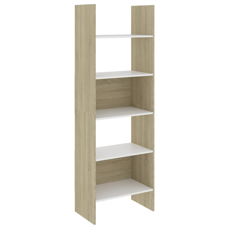 vidaXL 4 Piece Book Cabinet Set Sonoma Oak Engineered Wood