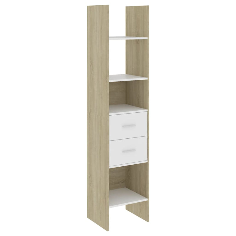 vidaXL 4 Piece Book Cabinet Set Sonoma Oak Engineered Wood