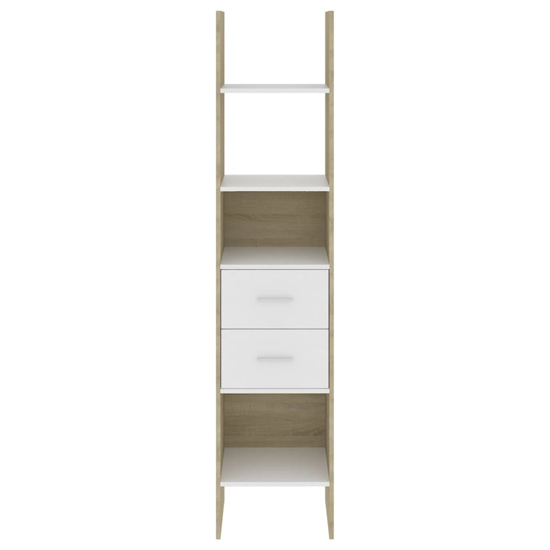 vidaXL 4 Piece Book Cabinet Set Sonoma Oak Engineered Wood