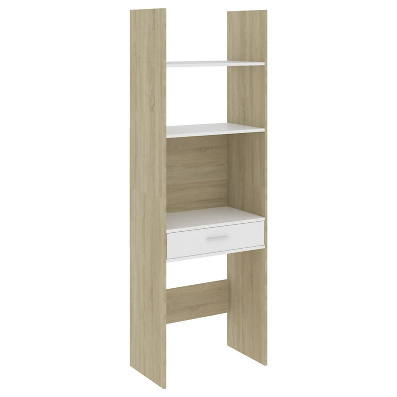 vidaXL 4 Piece Book Cabinet Set Sonoma Oak Engineered Wood