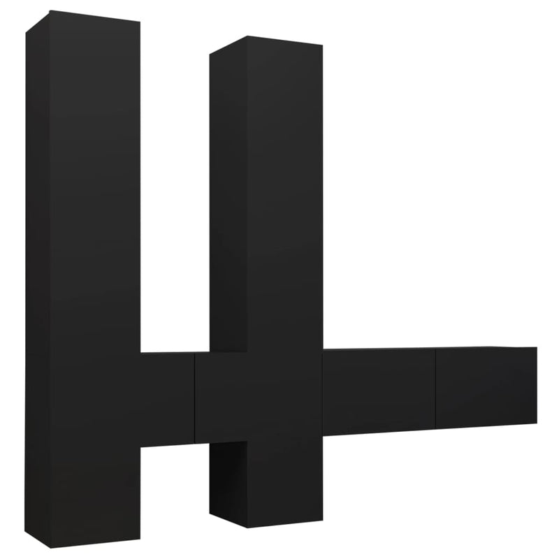 vidaXL 6 Piece TV Cabinet Set Sonoma Oak Engineered Wood