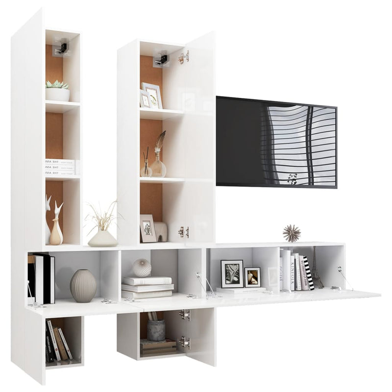 vidaXL 6 Piece TV Cabinet Set Sonoma Oak Engineered Wood