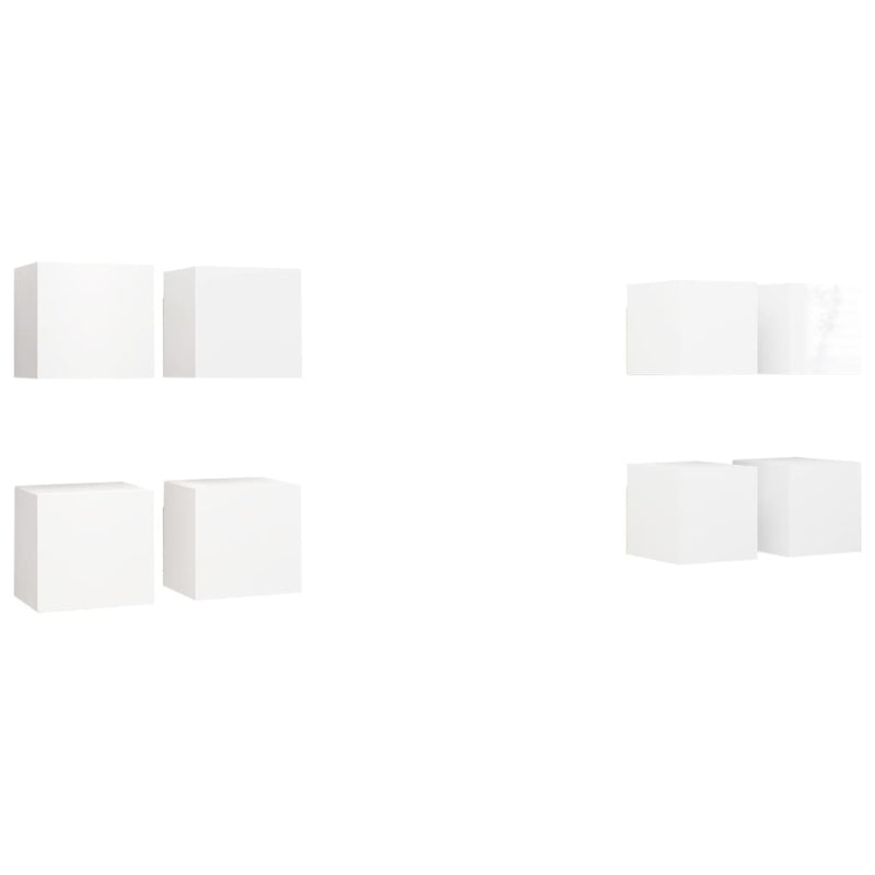 vidaXL Wall Mounted TV Cabinets 8 pcs Sonoma Oak 30.5x30x30 cm