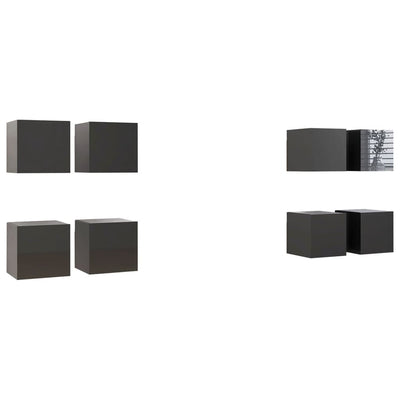vidaXL Wall Mounted TV Cabinets 8 pcs Sonoma Oak 30.5x30x30 cm