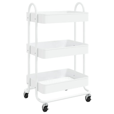 vidaXL 3-Tier Trolley Anthracite 43x34x79 cm Steel