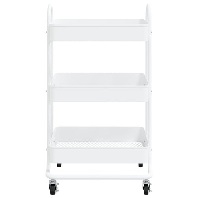 vidaXL 3-Tier Trolley Anthracite 43x34x79 cm Steel