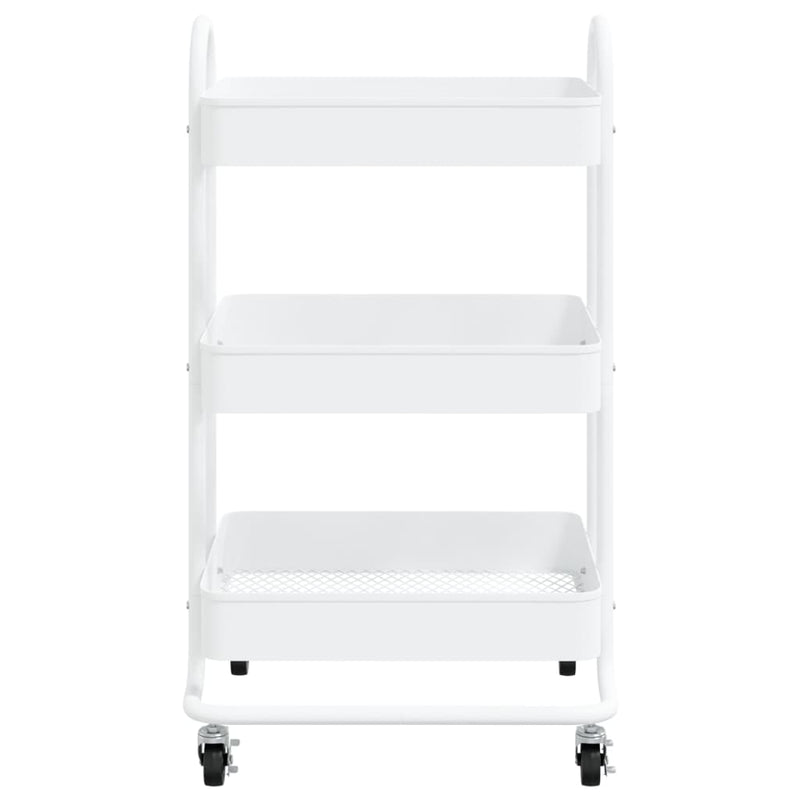 vidaXL 3-Tier Trolley Anthracite 43x34x79 cm Steel