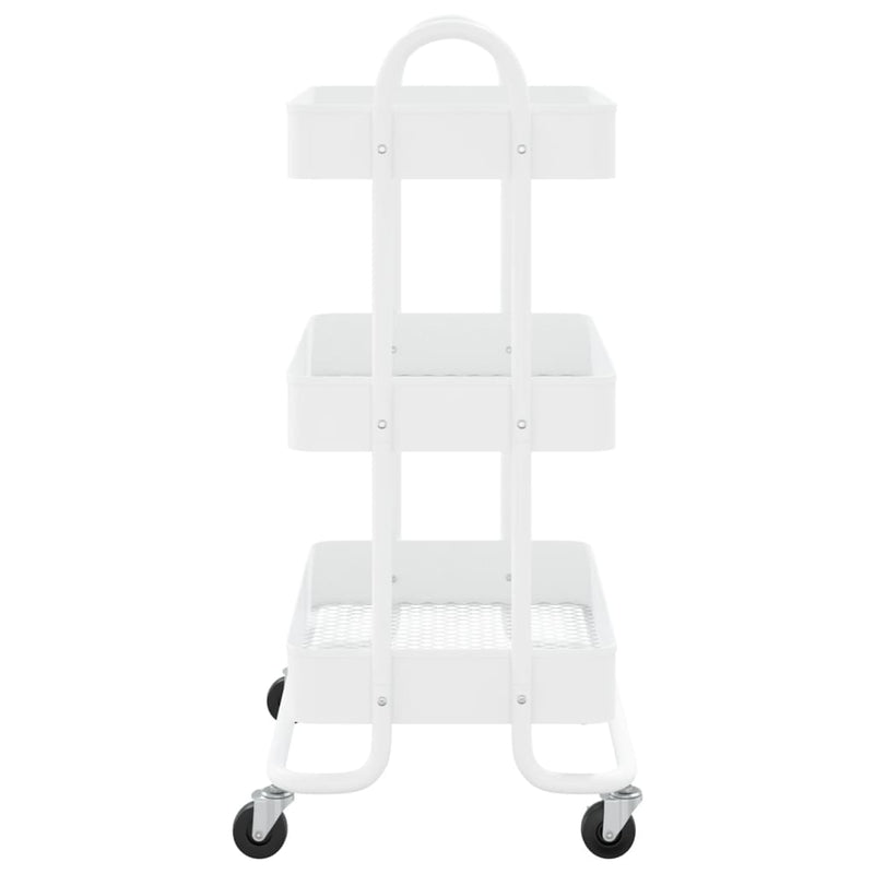 vidaXL 3-Tier Trolley Anthracite 43x34x79 cm Steel