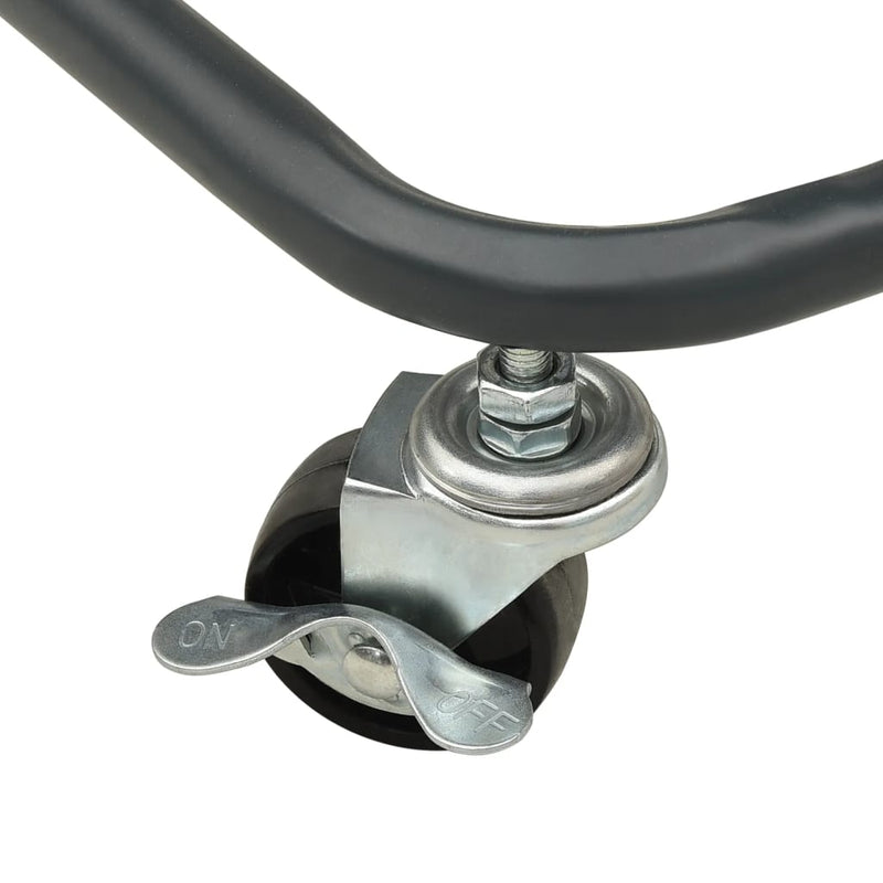 vidaXL 3-Tier Trolley Anthracite 43x34x79 cm Steel