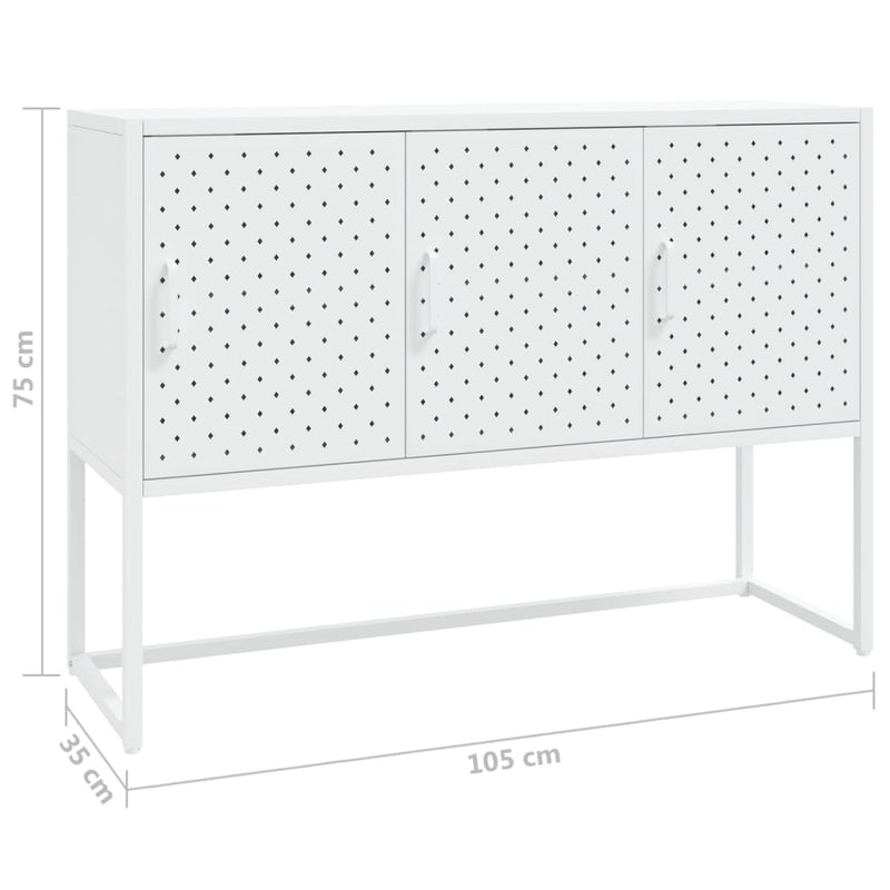 vidaXL Sideboard Anthracite 105x35x75 cm Steel