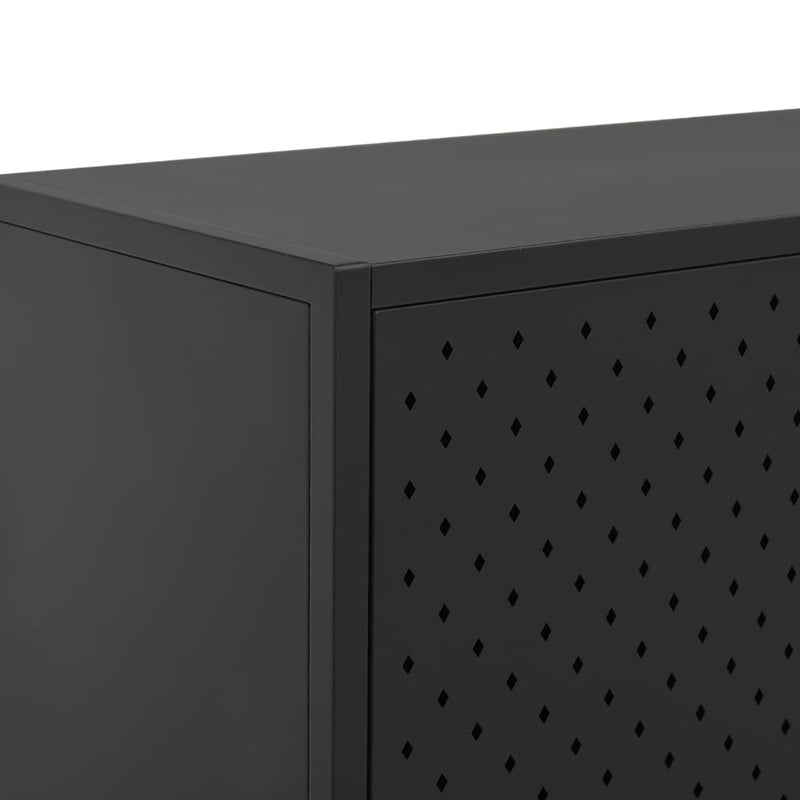 vidaXL Highboard Anthracite 80x35x135 cm Steel