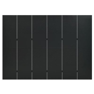 vidaXL 6-Panel Room Divider Anthracite 240x180 cm Steel