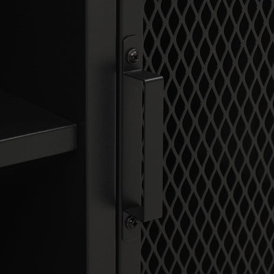 vidaXL TV Cabinet Rustic Brown 105x36x47 cm Metal and MDF