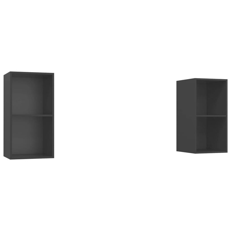 vidaXL Wall-mounted TV Cabinets 2 pcs Sonoma Oak Engineered Wood