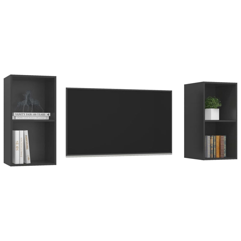 vidaXL Wall-mounted TV Cabinets 2 pcs Sonoma Oak Engineered Wood