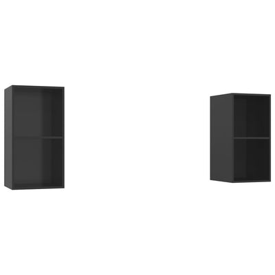 vidaXL Wall-mounted TV Cabinets 2 pcs Sonoma Oak Engineered Wood