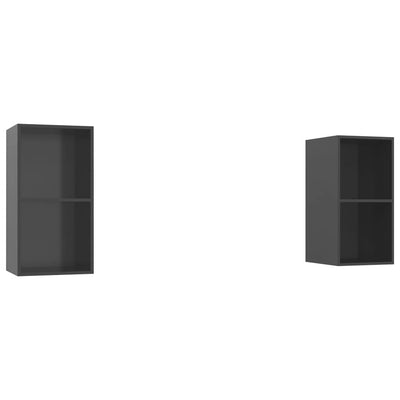 vidaXL Wall-mounted TV Cabinets 2 pcs Sonoma Oak Engineered Wood