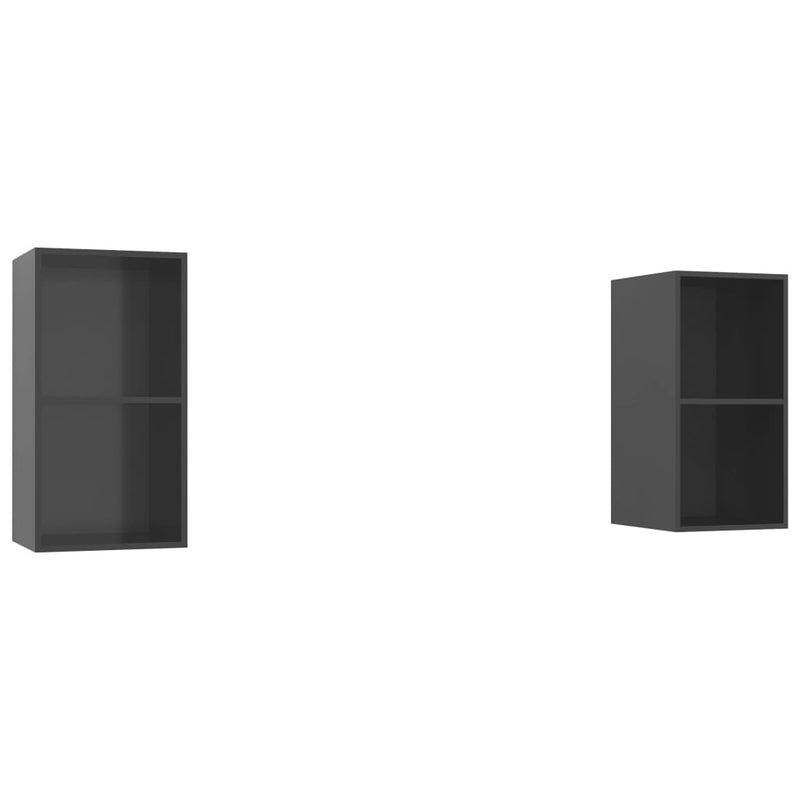 vidaXL Wall-mounted TV Cabinets 2 pcs Sonoma Oak Engineered Wood