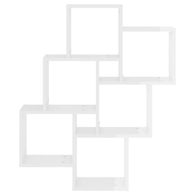 vidaXL Wall Cube Shelf Sonoma Oak 78x15x93 cm Engineered Wood