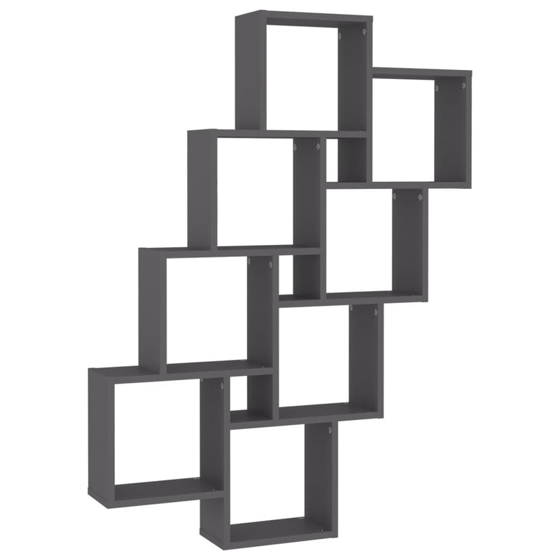 vidaXL Wall Cube Shelf Sonoma Oak 90x15x119 cm Engineered Wood