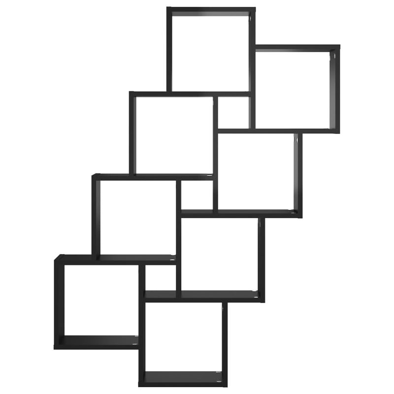 vidaXL Wall Cube Shelf Sonoma Oak 90x15x119 cm Engineered Wood