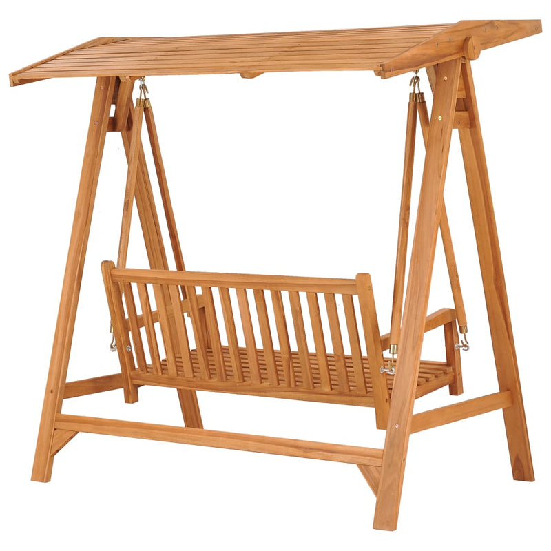 vidaXL Swing Bench 170 cm Solid Teak Wood