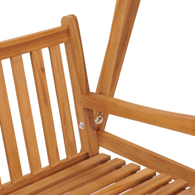 vidaXL Swing Bench 170 cm Solid Teak Wood