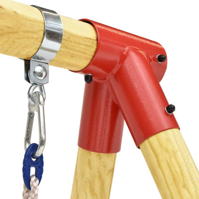 vidaXL Swing Set 230x130x166 cm Solid Pinewood