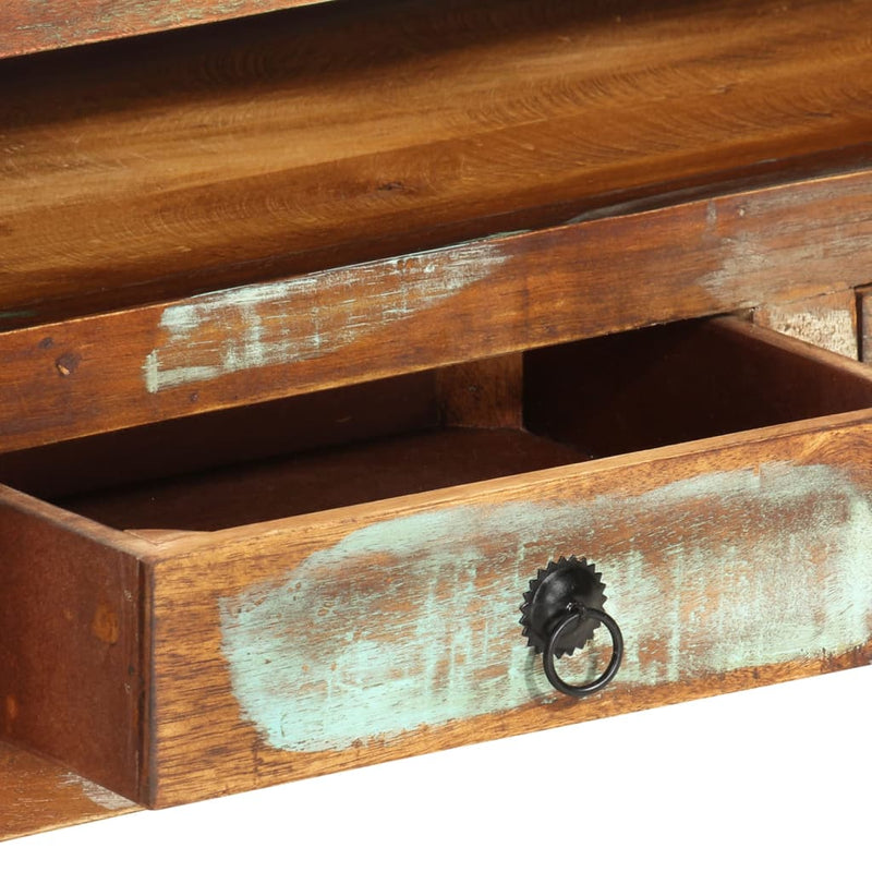 vidaXL TV Cabinet Multicolour 110x30x40 cm Solid Reclaimed Wood