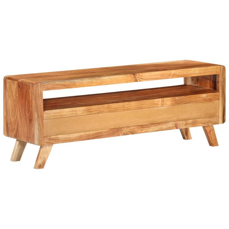 vidaXL TV Cabinet 110x30x40 cm Solid Acacia Wood