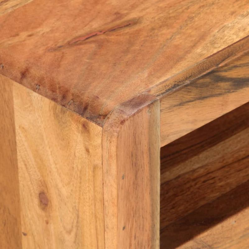 vidaXL TV Cabinet 110x30x40 cm Solid Acacia Wood