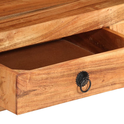 vidaXL TV Cabinet 110x30x40 cm Solid Acacia Wood