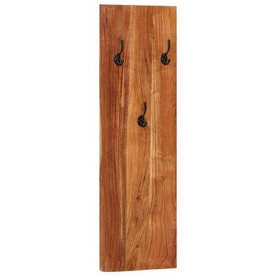 vidaXL Wall-mounted Coat Racks 2 pcs 36x3x110 cm Solid Acacia Wood