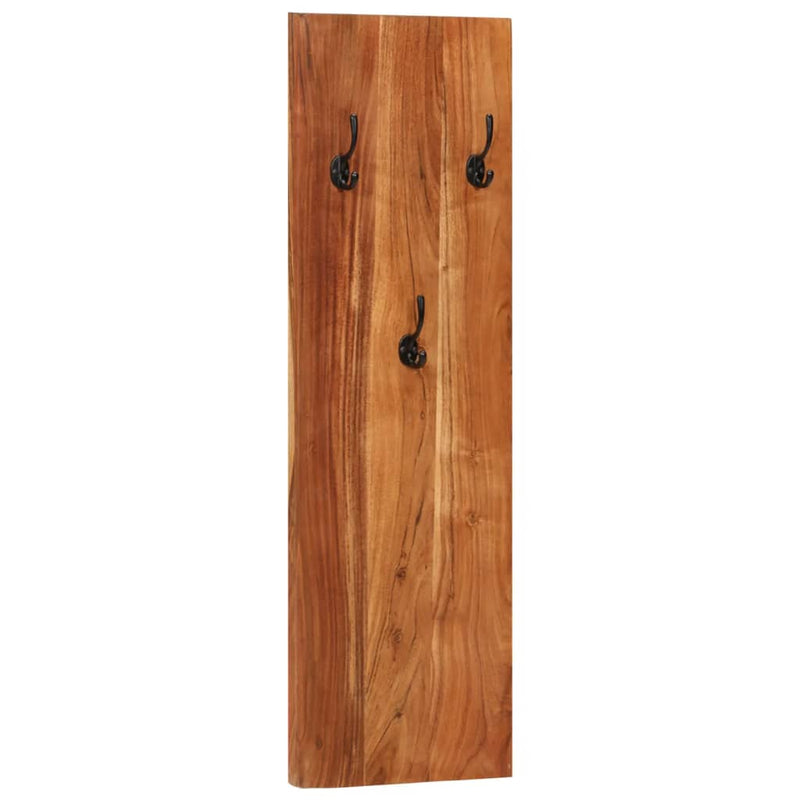 vidaXL Wall-mounted Coat Racks 2 pcs 36x3x110 cm Solid Acacia Wood