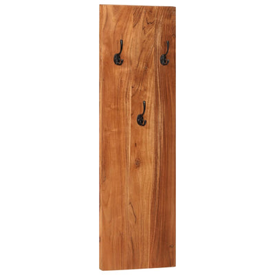 vidaXL Wall-mounted Coat Racks 2 pcs 36x3x110 cm Solid Acacia Wood