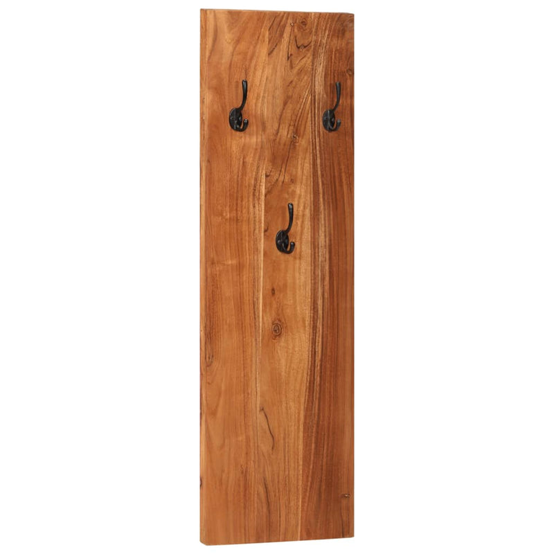 vidaXL Wall-mounted Coat Racks 2 pcs 36x3x110 cm Solid Acacia Wood