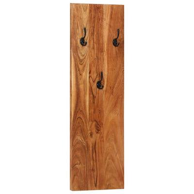 vidaXL Wall-mounted Coat Racks 2 pcs 36x3x110 cm Solid Acacia Wood